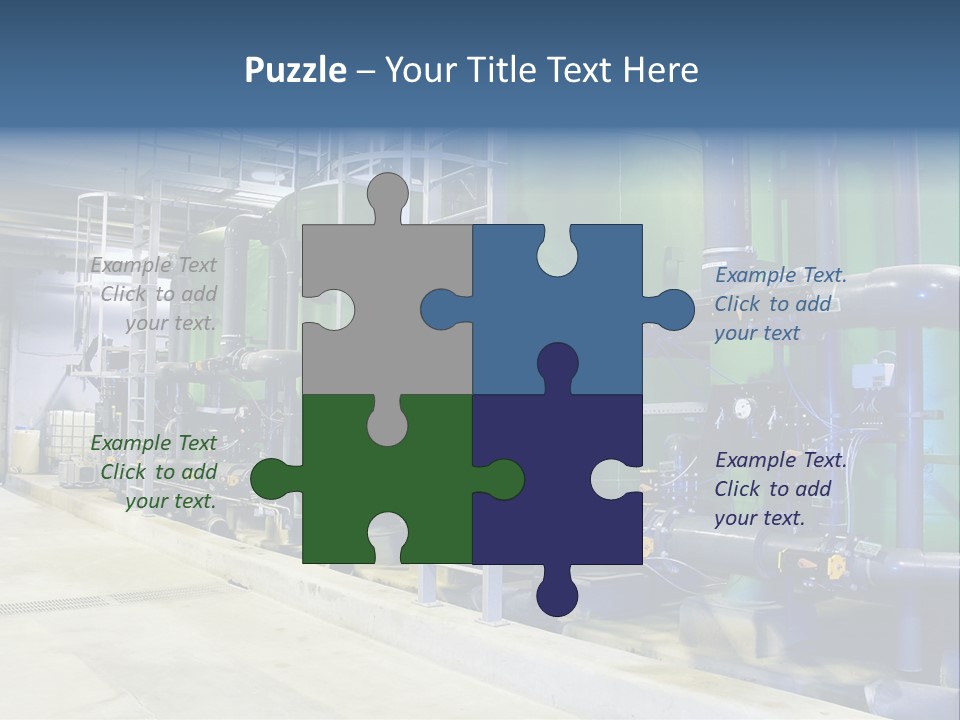 A Large Industrial Power Plant With Pipes And Tanks PowerPoint Template