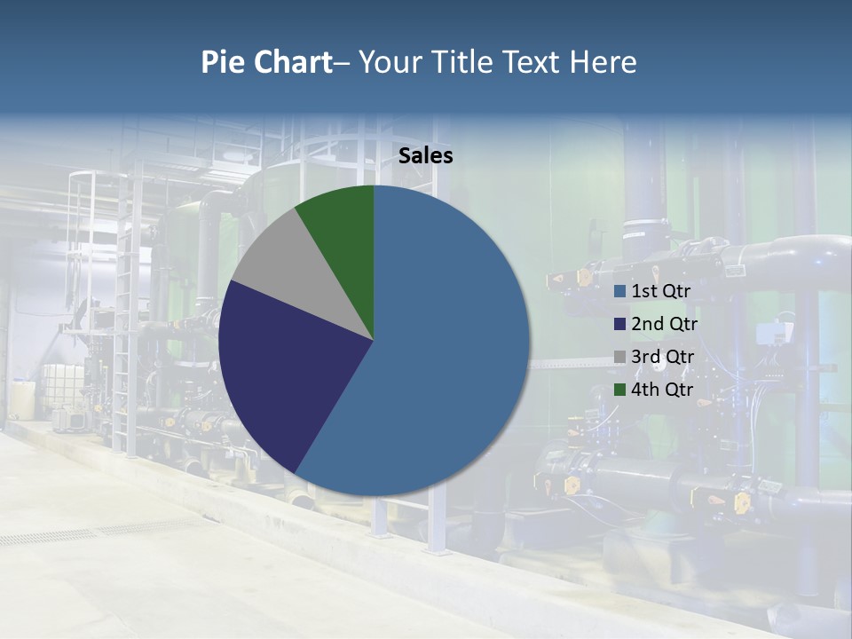 A Large Industrial Power Plant With Pipes And Tanks PowerPoint Template