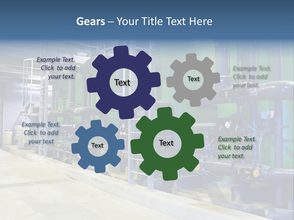 A Large Industrial Power Plant With Pipes And Tanks PowerPoint Template