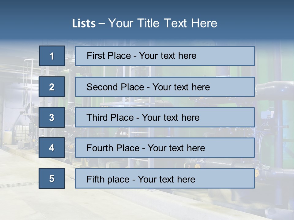 A Large Industrial Power Plant With Pipes And Tanks PowerPoint Template