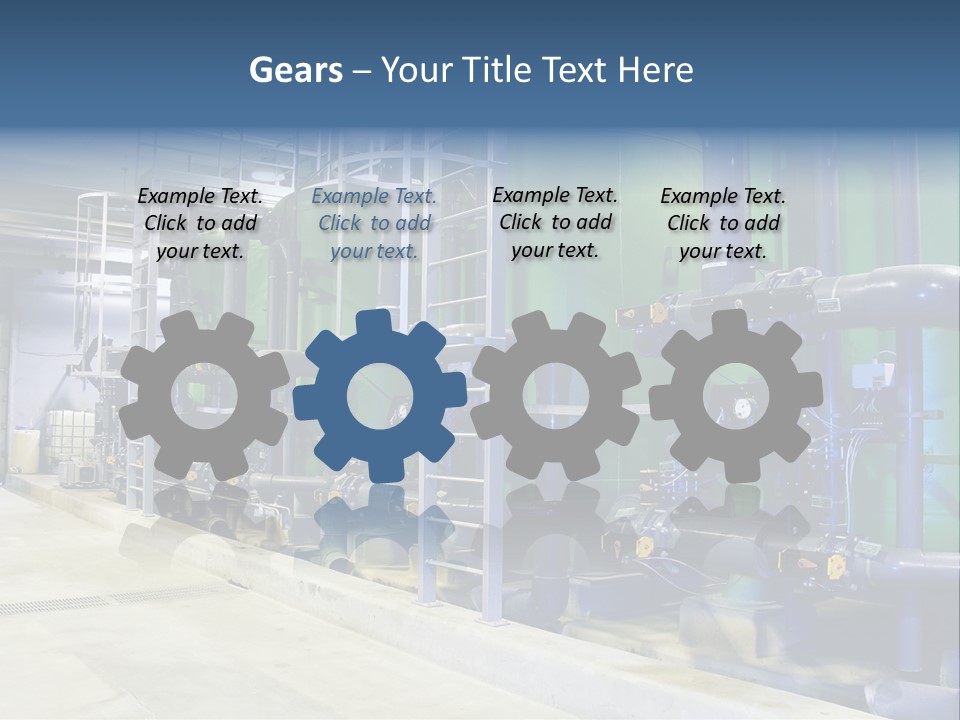 A Large Industrial Power Plant With Pipes And Tanks PowerPoint Template