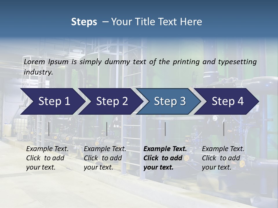 A Large Industrial Power Plant With Pipes And Tanks PowerPoint Template