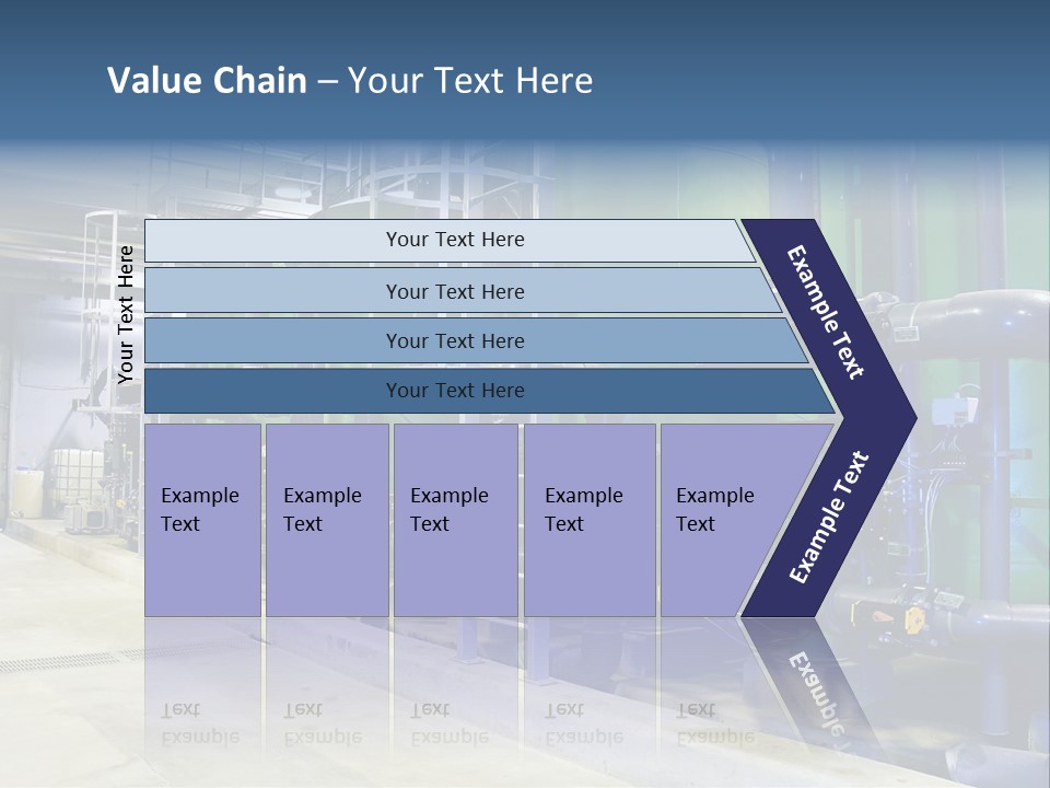A Large Industrial Power Plant With Pipes And Tanks PowerPoint Template