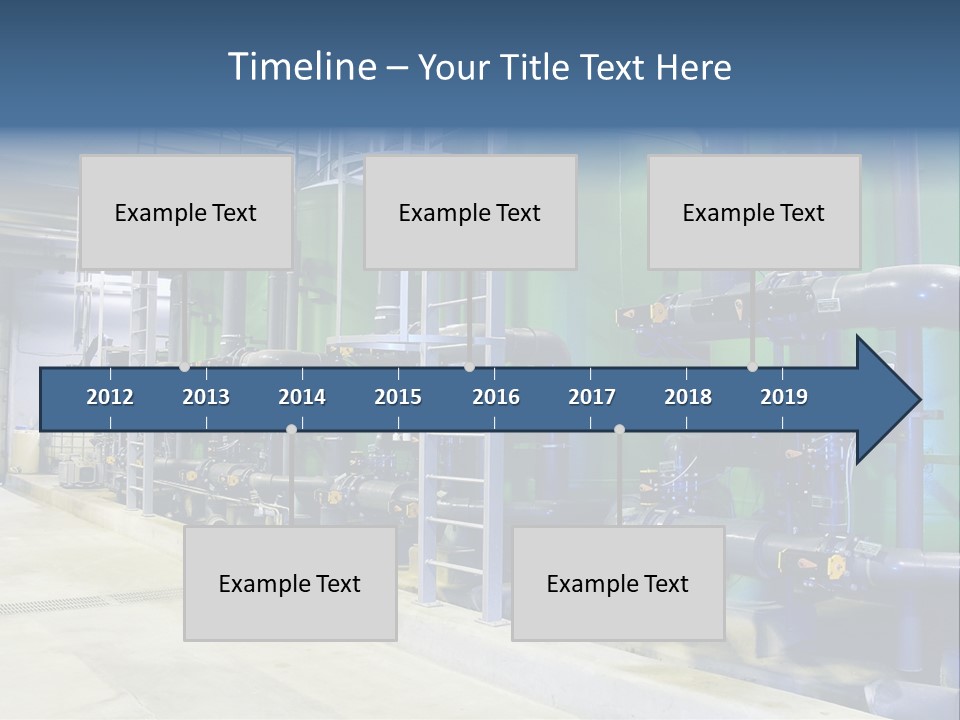A Large Industrial Power Plant With Pipes And Tanks PowerPoint Template