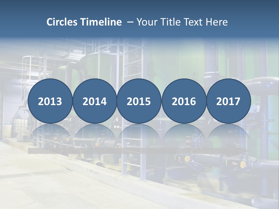 A Large Industrial Power Plant With Pipes And Tanks PowerPoint Template