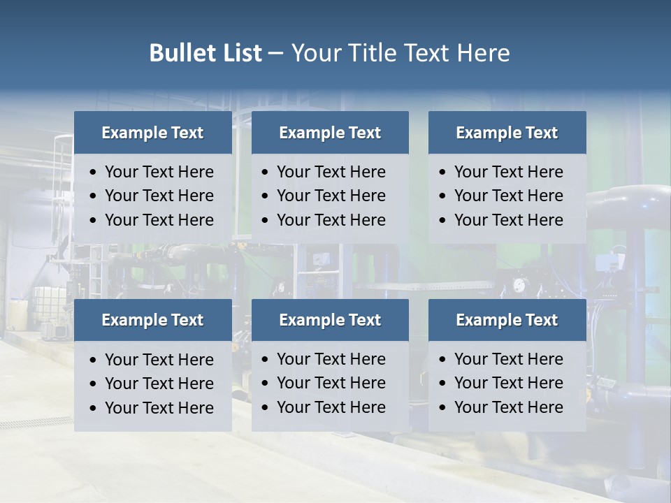 A Large Industrial Power Plant With Pipes And Tanks PowerPoint Template