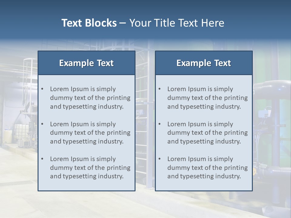 A Large Industrial Power Plant With Pipes And Tanks PowerPoint Template