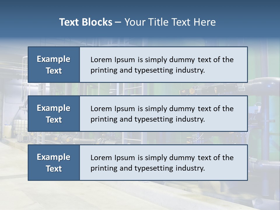 A Large Industrial Power Plant With Pipes And Tanks PowerPoint Template