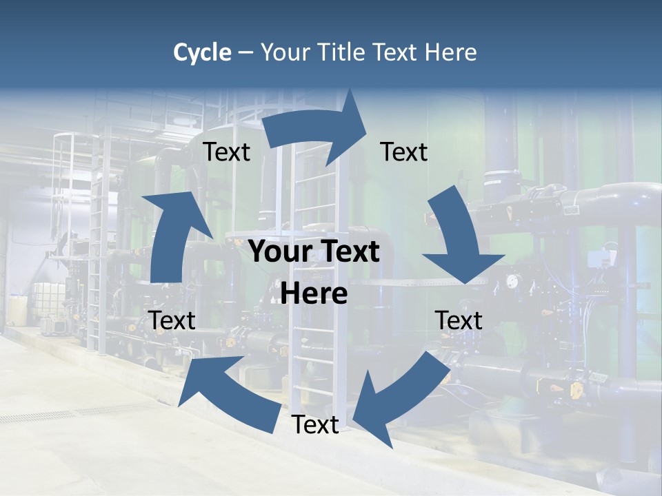 A Large Industrial Power Plant With Pipes And Tanks PowerPoint Template
