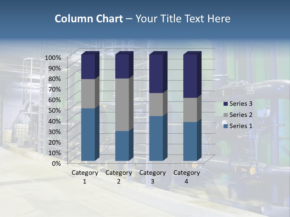 A Large Industrial Power Plant With Pipes And Tanks PowerPoint Template