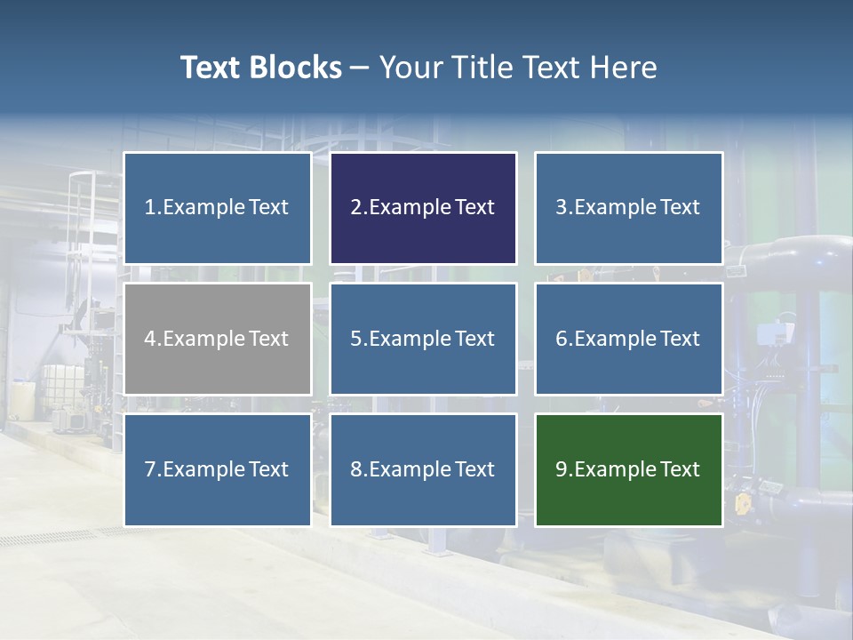 A Large Industrial Power Plant With Pipes And Tanks PowerPoint Template
