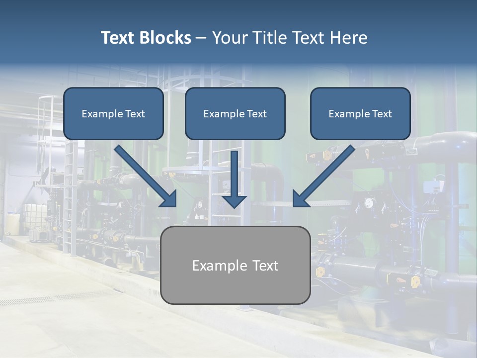 A Large Industrial Power Plant With Pipes And Tanks PowerPoint Template