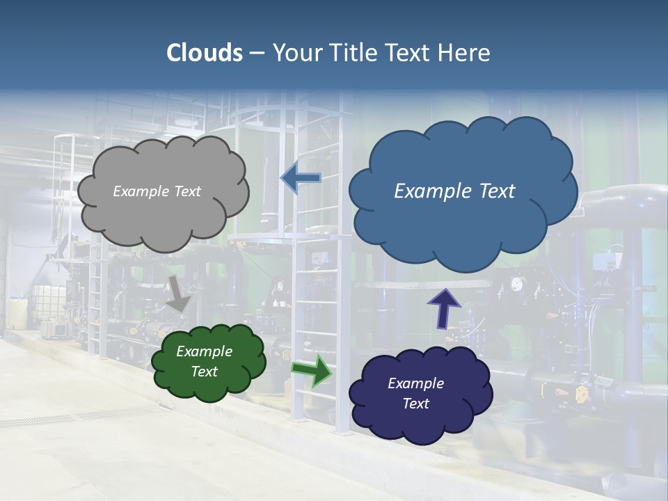 A Large Industrial Power Plant With Pipes And Tanks PowerPoint Template