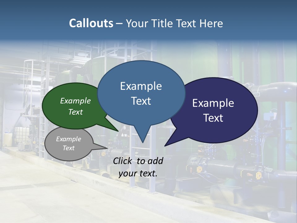 A Large Industrial Power Plant With Pipes And Tanks PowerPoint Template