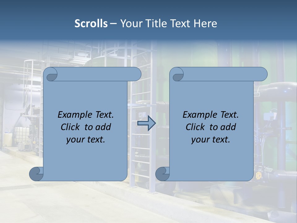 A Large Industrial Power Plant With Pipes And Tanks PowerPoint Template