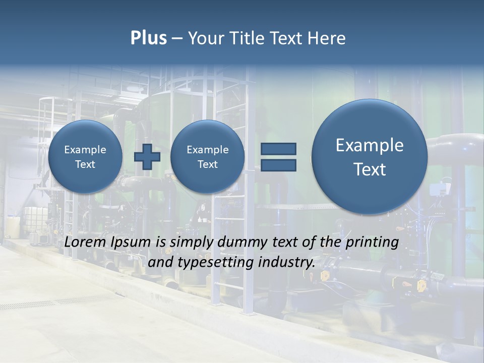 A Large Industrial Power Plant With Pipes And Tanks PowerPoint Template
