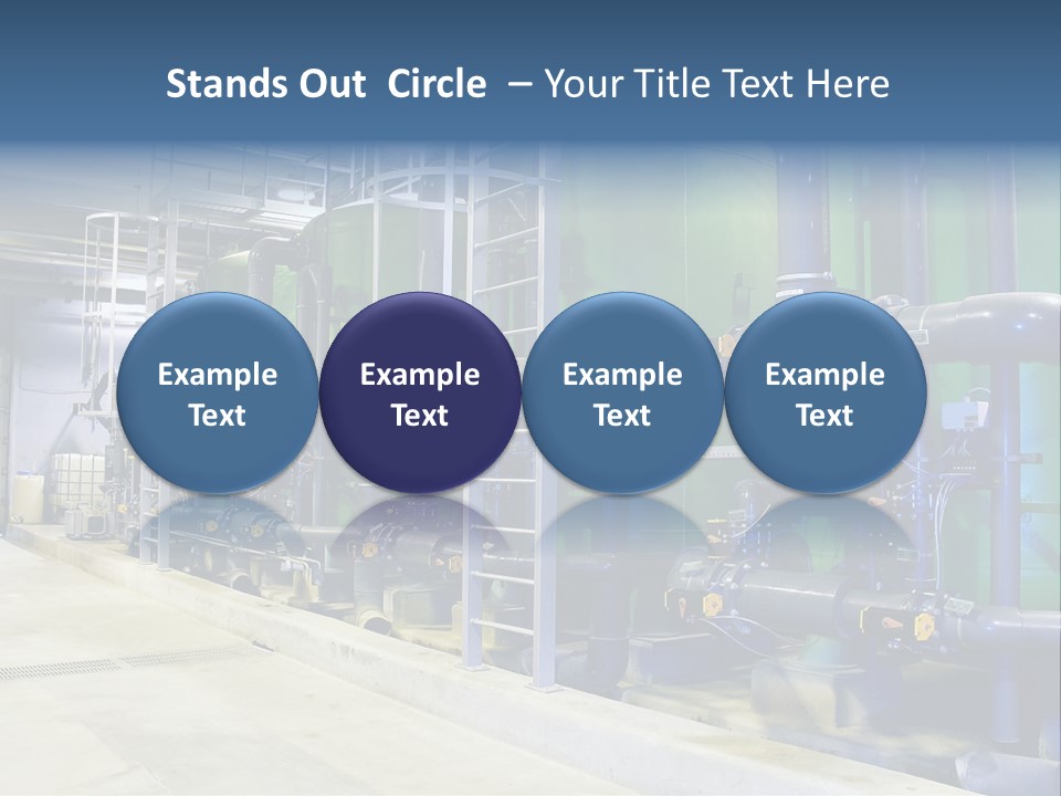 A Large Industrial Power Plant With Pipes And Tanks PowerPoint Template