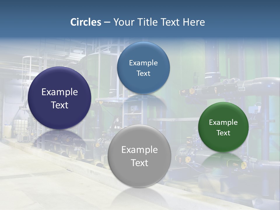 A Large Industrial Power Plant With Pipes And Tanks PowerPoint Template