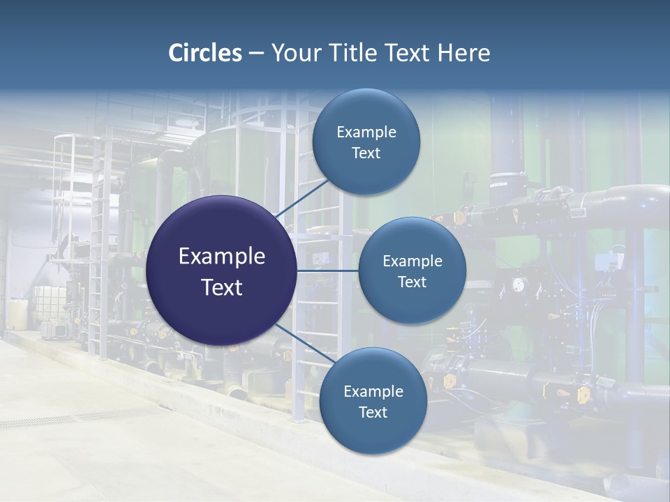 A Large Industrial Power Plant With Pipes And Tanks PowerPoint Template