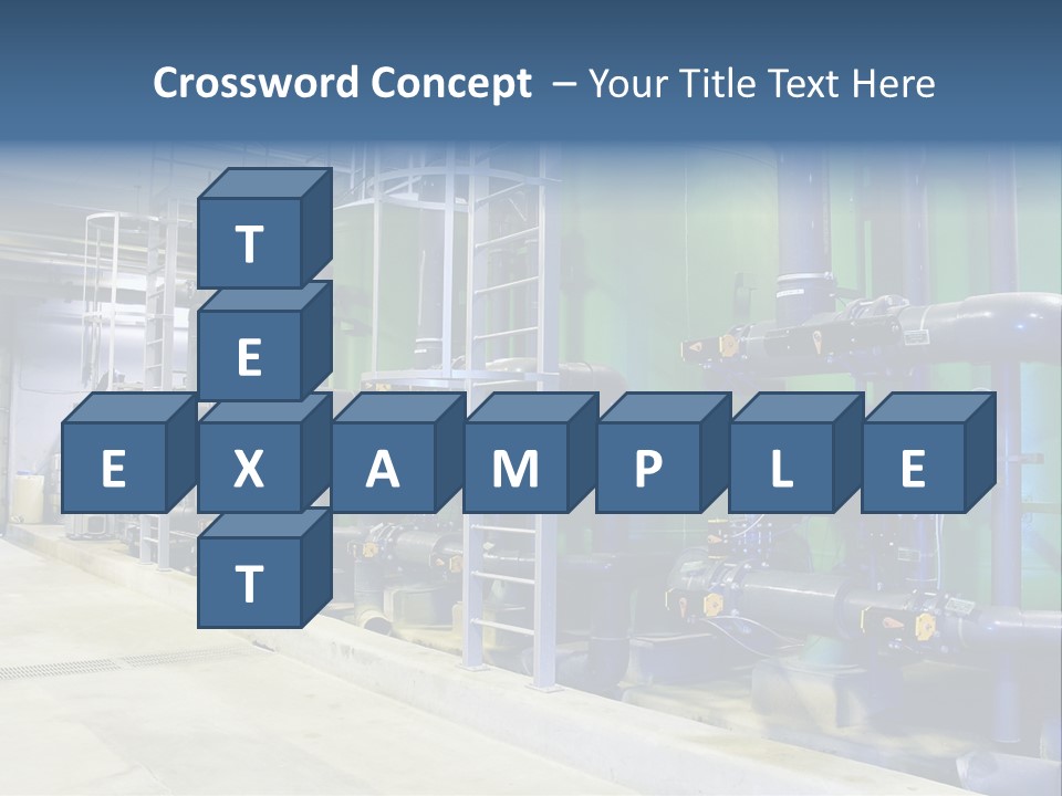 A Large Industrial Power Plant With Pipes And Tanks PowerPoint Template