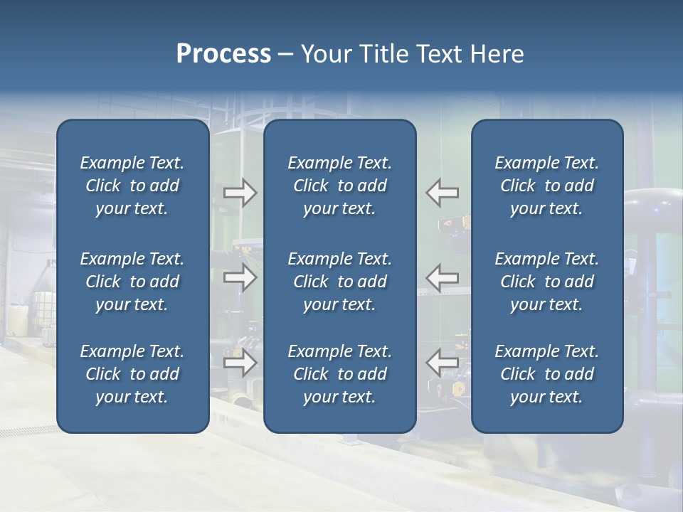 A Large Industrial Power Plant With Pipes And Tanks PowerPoint Template