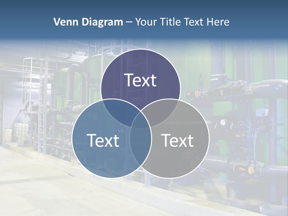 A Large Industrial Power Plant With Pipes And Tanks PowerPoint Template