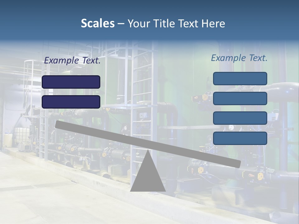 A Large Industrial Power Plant With Pipes And Tanks PowerPoint Template
