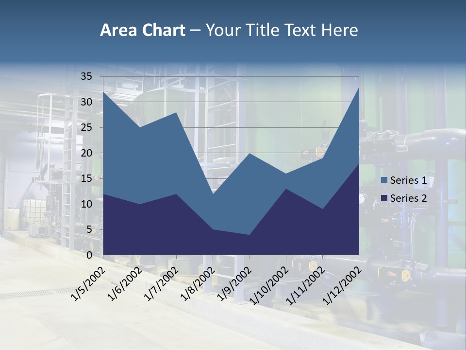 A Large Industrial Power Plant With Pipes And Tanks PowerPoint Template