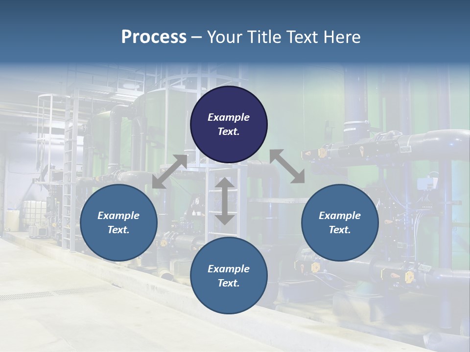 A Large Industrial Power Plant With Pipes And Tanks PowerPoint Template