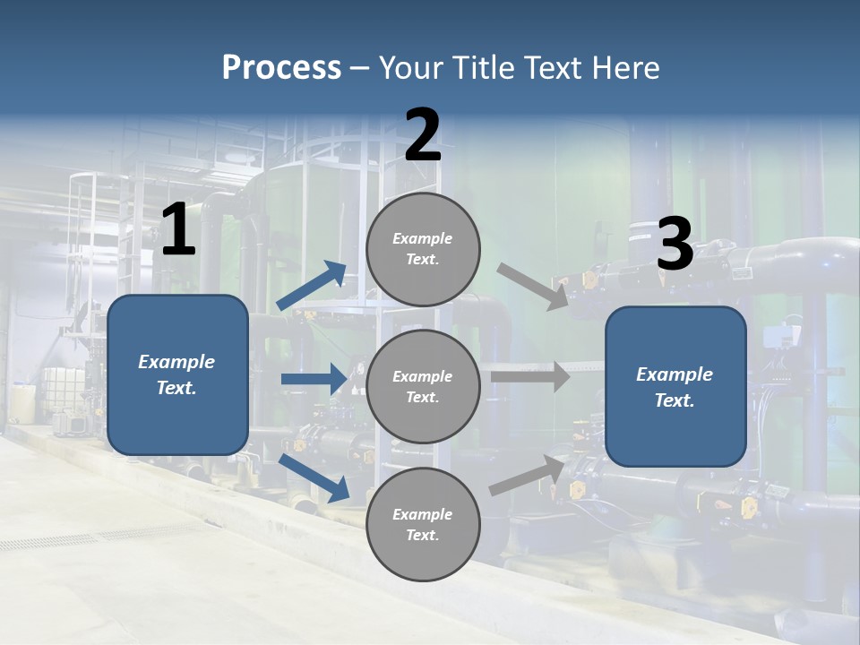 A Large Industrial Power Plant With Pipes And Tanks PowerPoint Template