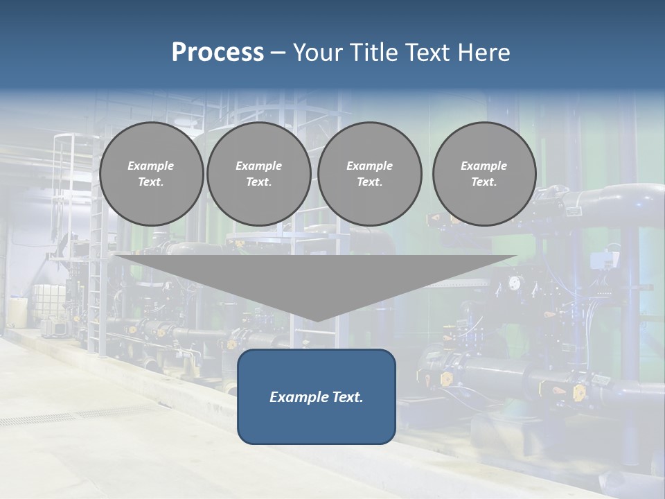 A Large Industrial Power Plant With Pipes And Tanks PowerPoint Template