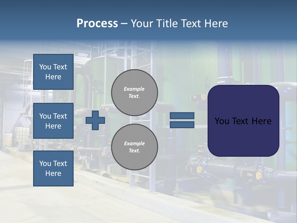 A Large Industrial Power Plant With Pipes And Tanks PowerPoint Template