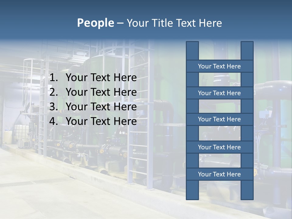 A Large Industrial Power Plant With Pipes And Tanks PowerPoint Template