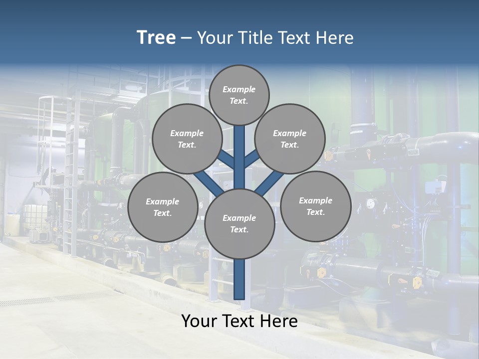 A Large Industrial Power Plant With Pipes And Tanks PowerPoint Template