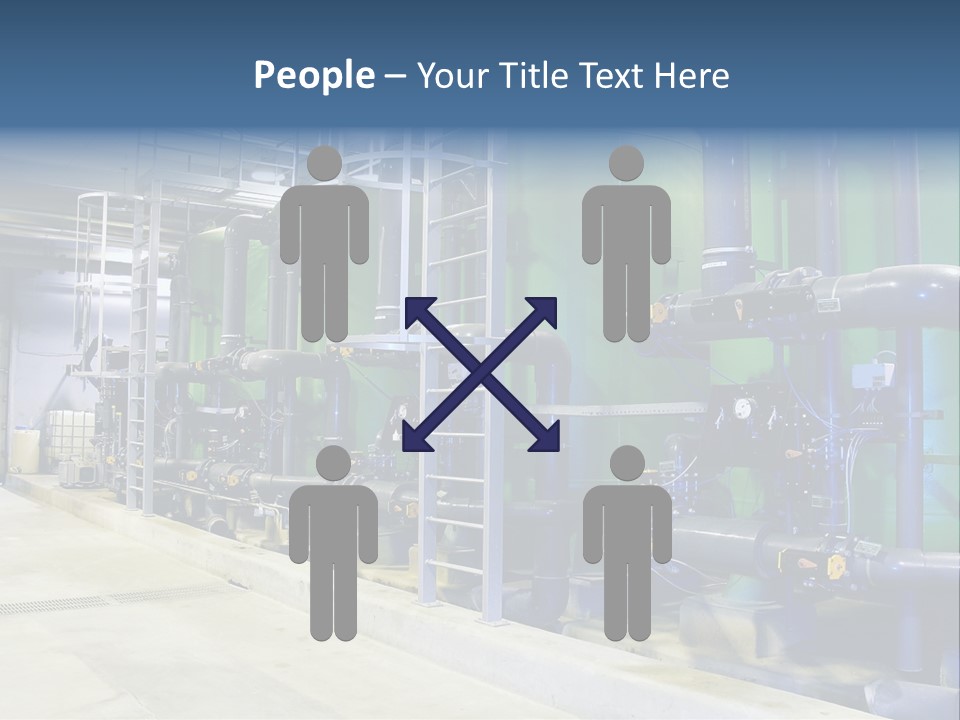 A Large Industrial Power Plant With Pipes And Tanks PowerPoint Template