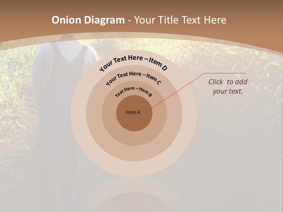 A Man Standing In A Field Of Corn Powerpoint Template PowerPoint Template