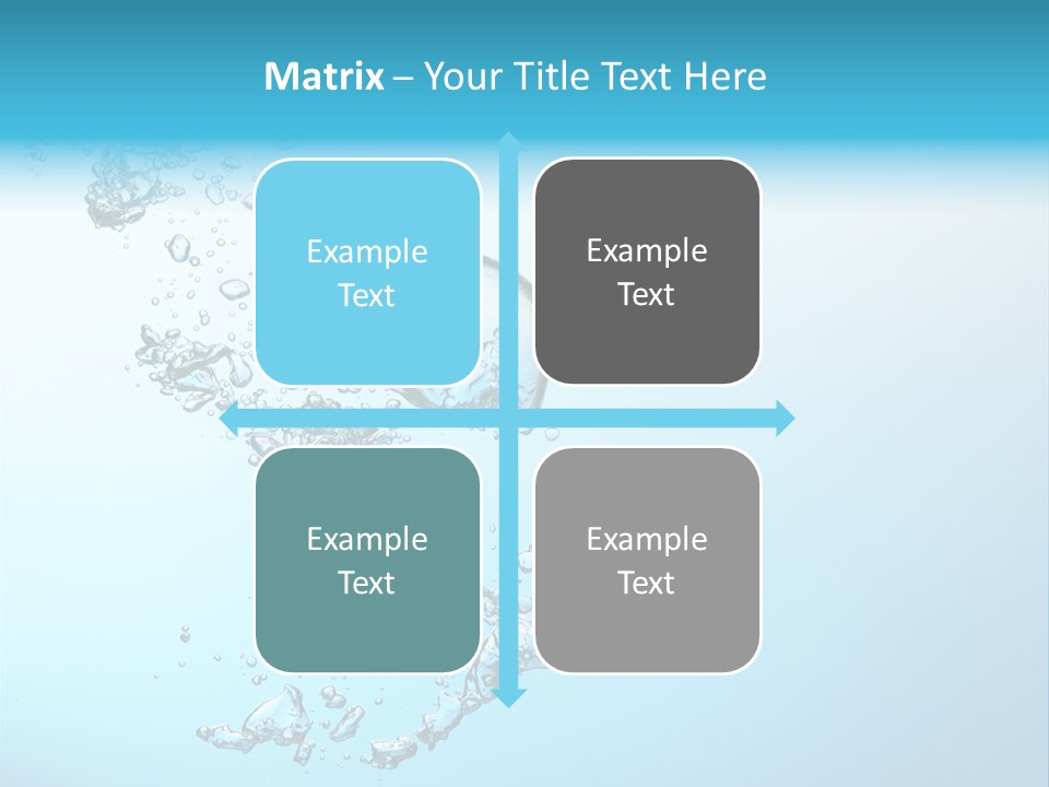 A Blue And White Water Powerpoint Presentation PowerPoint Template