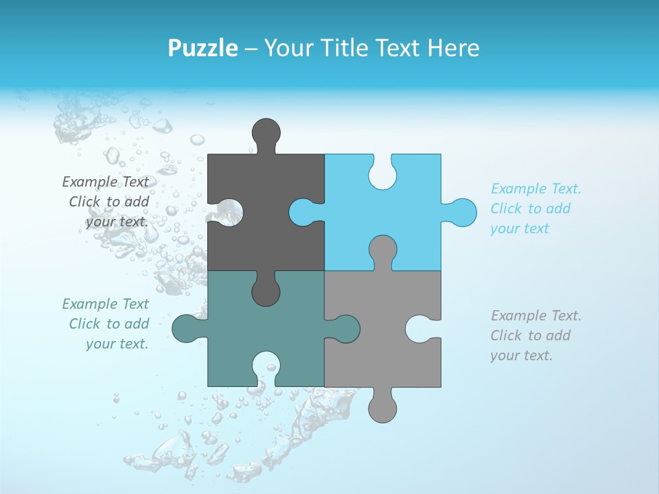 A Blue And White Water Powerpoint Presentation PowerPoint Template