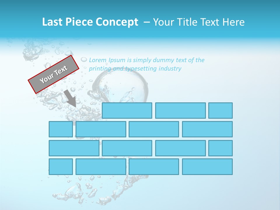 A Blue And White Water Powerpoint Presentation PowerPoint Template