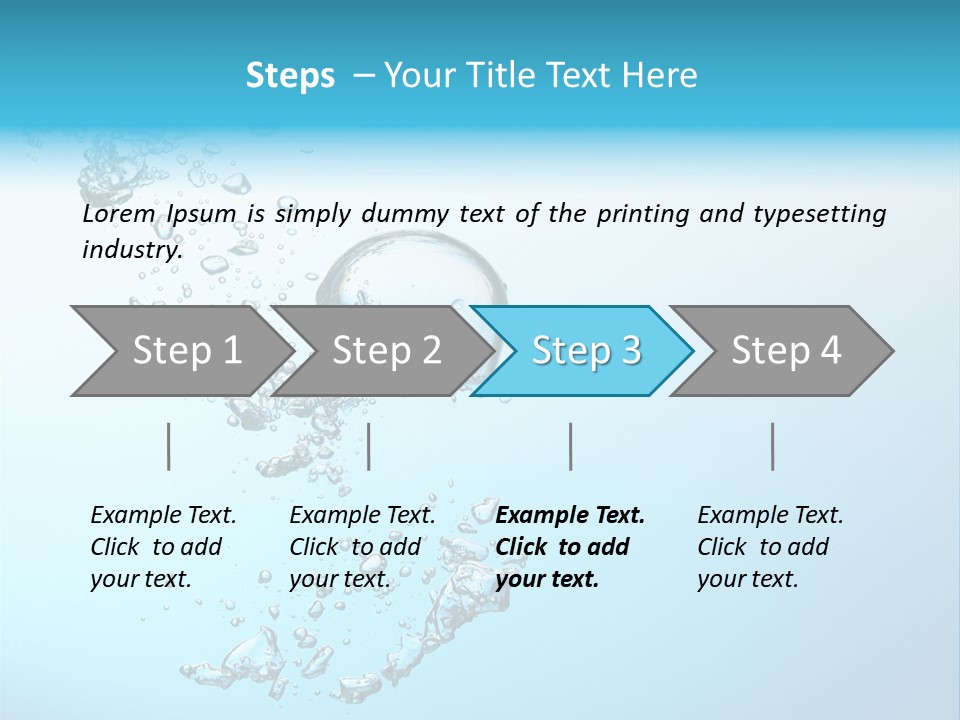 A Blue And White Water Powerpoint Presentation PowerPoint Template
