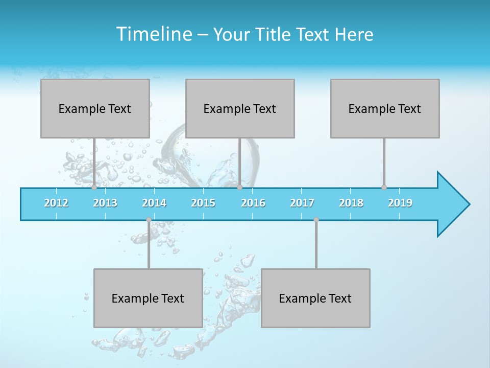 A Blue And White Water Powerpoint Presentation PowerPoint Template