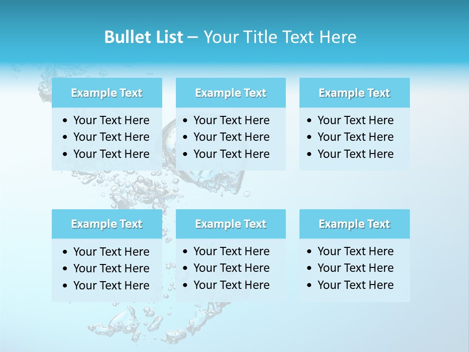 A Blue And White Water Powerpoint Presentation PowerPoint Template