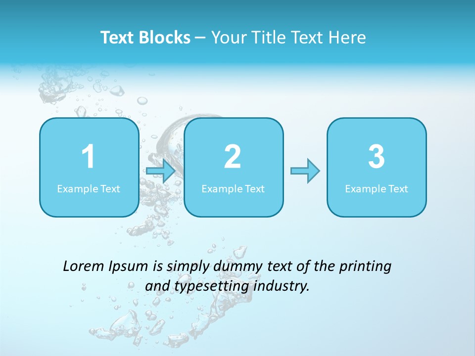 A Blue And White Water Powerpoint Presentation PowerPoint Template