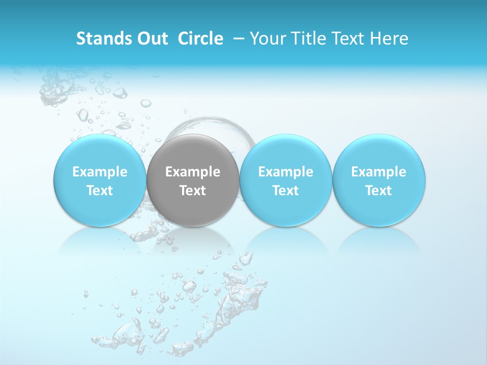 A Blue And White Water Powerpoint Presentation PowerPoint Template