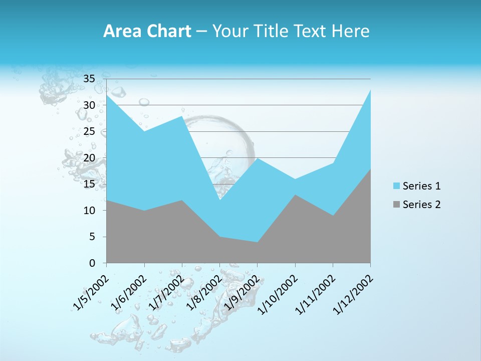 A Blue And White Water Powerpoint Presentation PowerPoint Template