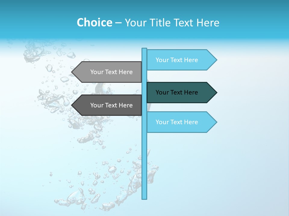 A Blue And White Water Powerpoint Presentation PowerPoint Template