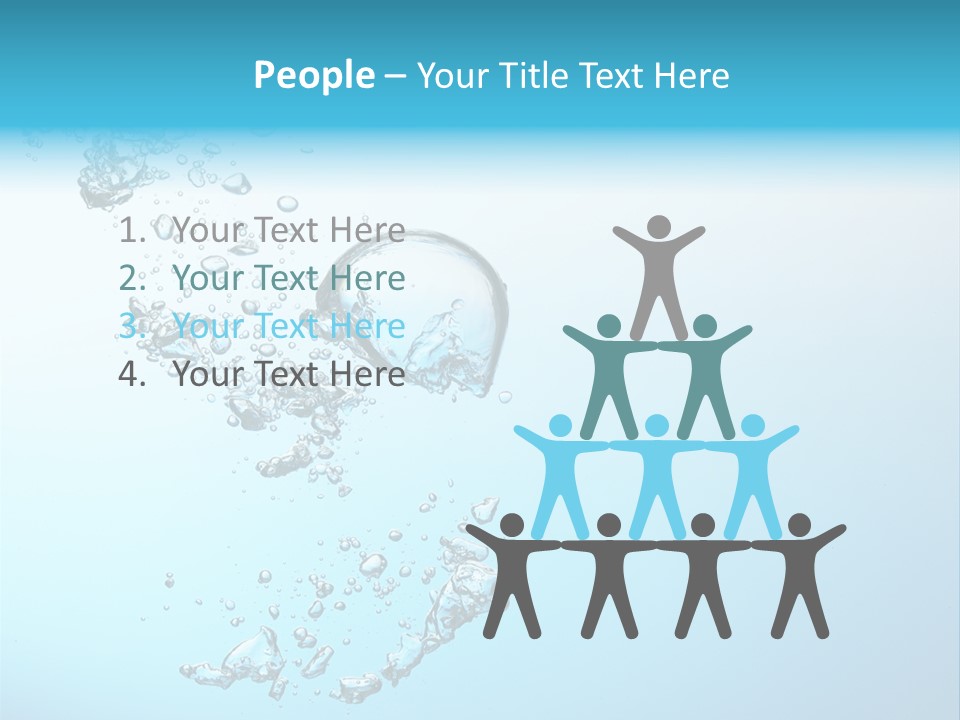 A Blue And White Water Powerpoint Presentation PowerPoint Template