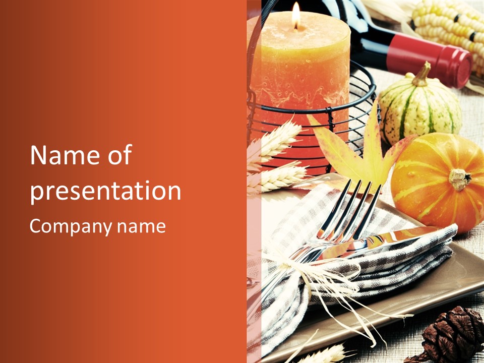 A Table Topped With A Plate Of Food Next To A Bottle Of Wine PowerPoint Template