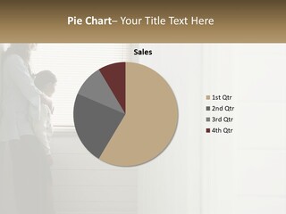 A Woman And Child Standing In Front Of A Window PowerPoint Template