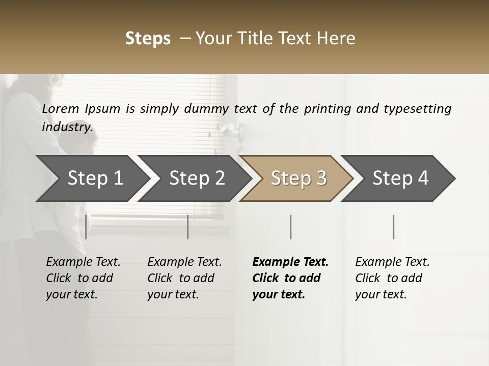 A Woman And Child Standing In Front Of A Window PowerPoint Template
